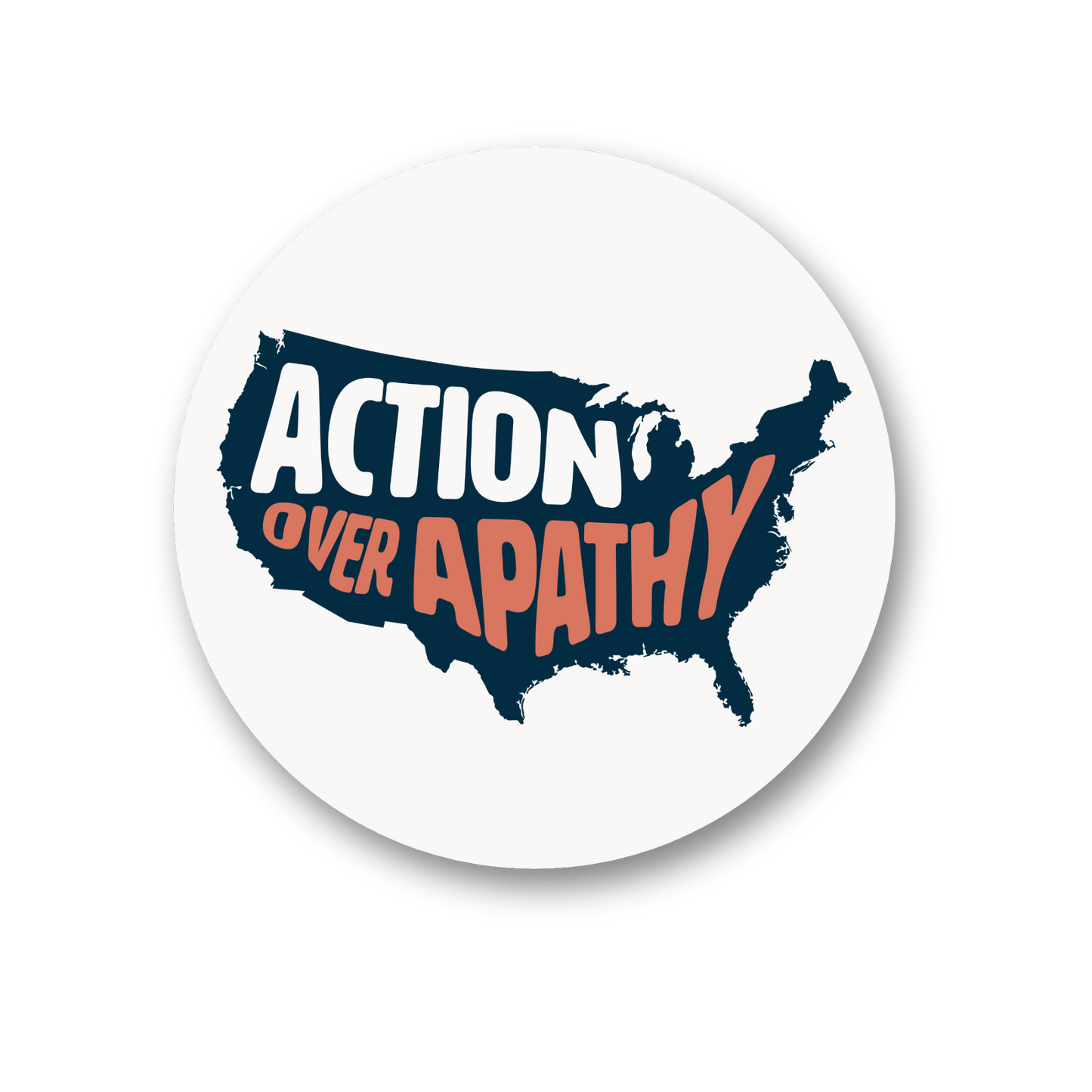 Action Over Apathy Sticker